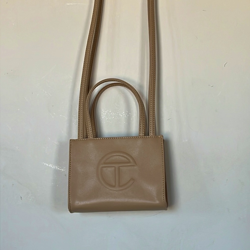 Telfar Cream mini shopping bag purse NWOT